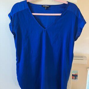 Royal blue express formal top / blouse